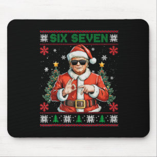 Trump Says 67 Meme Six Seven Funny Ugly Christmas Mouse Pad