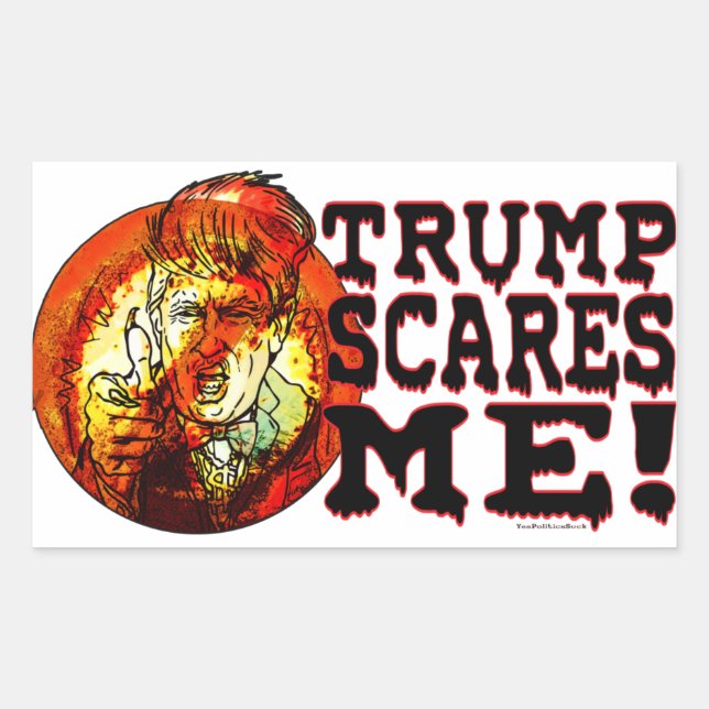 Trump Scares Me 2016 Sticker (Front)