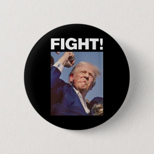 Trump Shot 2024 2 Inch Round Button