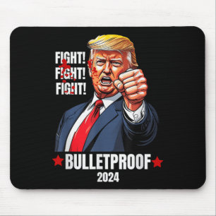 Trump Shot Bulletproof Bloody Ear Bleeding Butler Mouse Pad