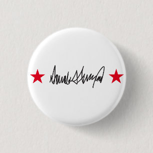 Trump Signature 1 Inch Round Button