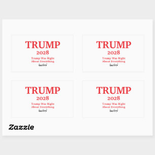 Trump Signature 2028 Personalized name Sticker
