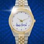 Trump Signature blue stars and red stripes style Watch<br><div class="desc">Trump Signature blue stars and red stripes style Watch,  an amazing gift for patriotic and trump lovers</div>