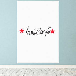 Trump Signature  Canvas Print