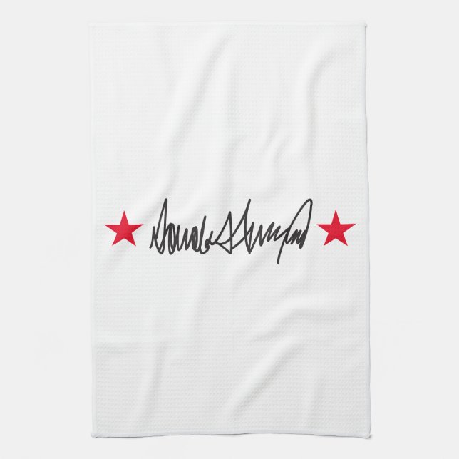 Trump Signature  Kitchen Towel (Vertical)