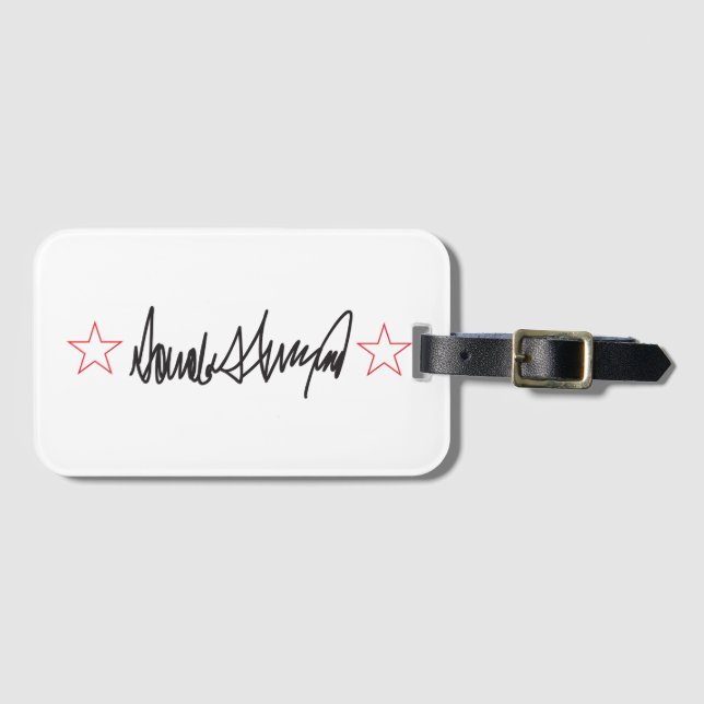 Trump Signature  Luggage Tag (Front Horizontal)