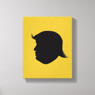TRUMP SILHOUETTE  CANVAS PRINT