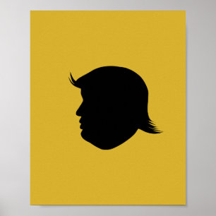 TRUMP SILHOUETTE  POSTER