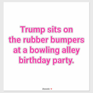 Trump sits on rubber bumpers Hankamer Artjunkhaus