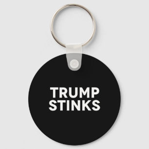 Trump Smells Bad Stinks Keychain
