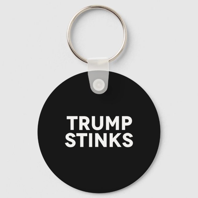 Trump Smells Bad Stinks  Keychain (Front)