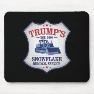 Trump Snow Plow Trump Plowing Snowflake Removal Tw Mouse Pad