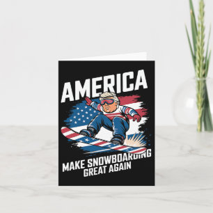 Trump Snowboard Usa - Make Snowboarding Great Agai Card