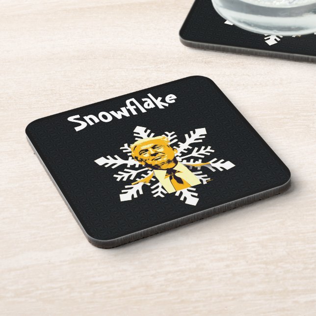 Trump/Snowflake Beverage Coaster (Left Side)