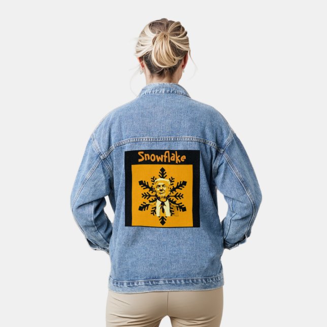 Trump/Snowflake Denim Jacket (Model)