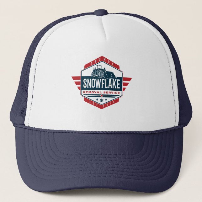 Trump Snowflake Removal Service 2020 Election Trucker Hat (Front)