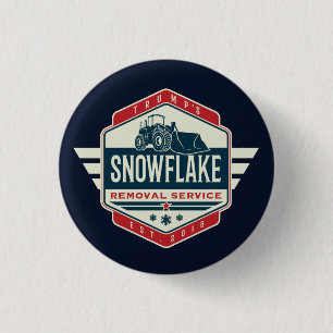 Trump Snowflake Removal Service Novelty Gift 1 Inch Round Button