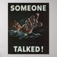 TRUMP Someone Talked World War 2 POSTER
