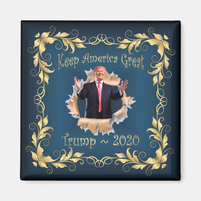 Trump Souvenir Breakdown Magnet commémoratif ~ (Devant)