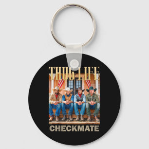 Trump Squad Thug Life Trump Vance Kennedy Elon Keychain