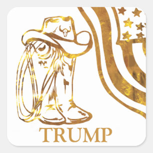 TRUMP SQUARE STICKER
