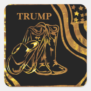TRUMP SQUARE STICKER