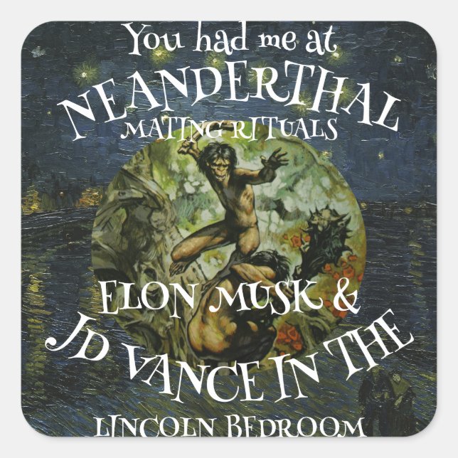 Trump Square Sticker (Front)