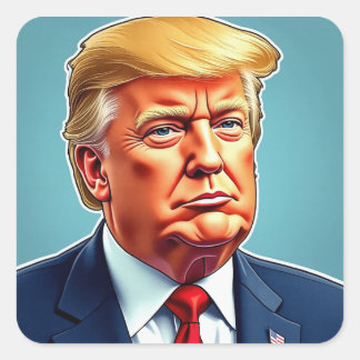 Trump Square Sticker