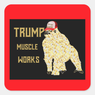 TRUMP SQUARE STICKER