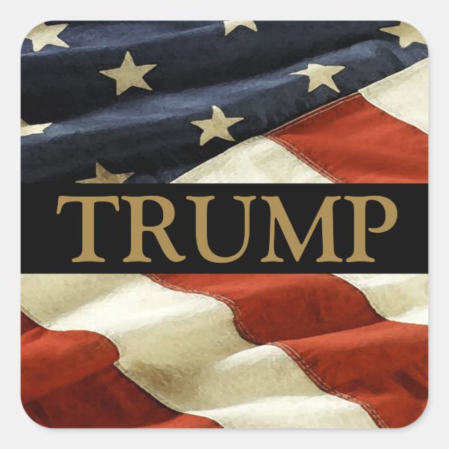 TRUMP SQUARE STICKER (Front)