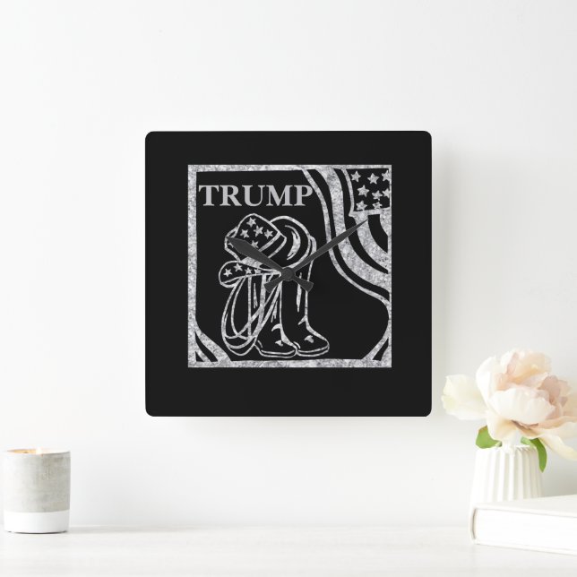 TRUMP SQUARE WALL CLOCK (Home)