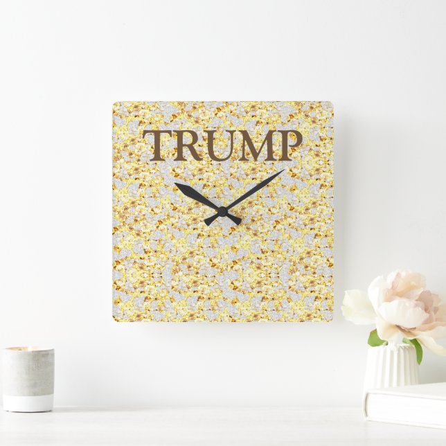 TRUMP SQUARE WALL CLOCK (Home)