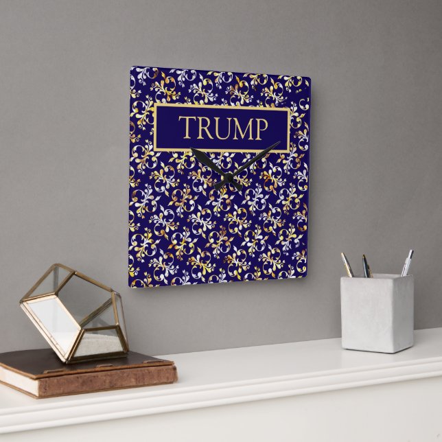 TRUMP SQUARE WALL CLOCK (Office)