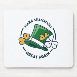 Trump St. Patrick’s Day - Make Shamrocks Great Aga Mouse Pad