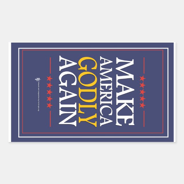 Trump - Sticker: Make America Godly Again Sticker (Front)