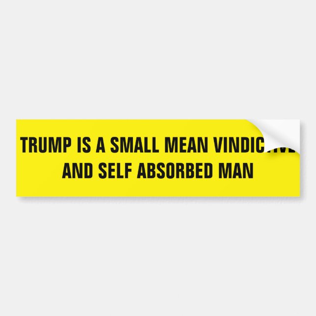 TRUMP SUCKS BUMPER STICKER (Front)