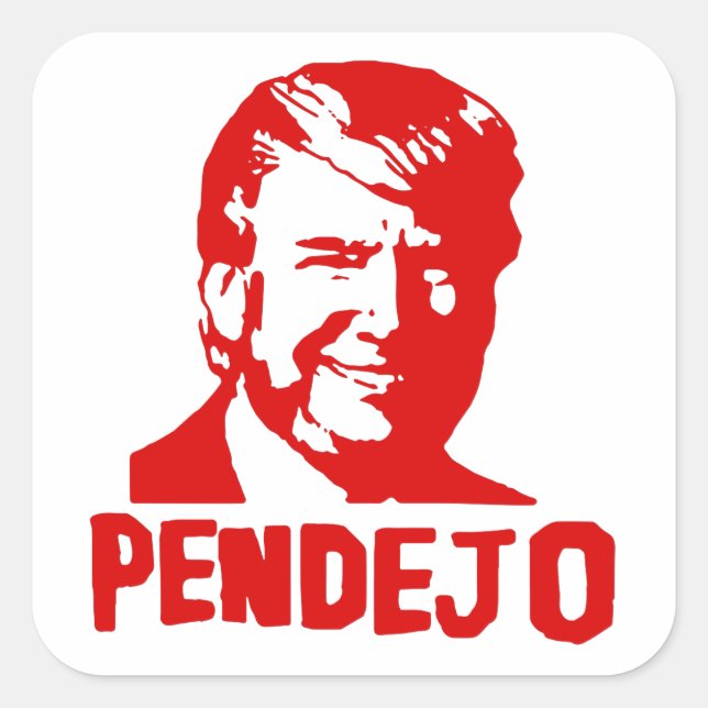 Trump Sucks: Puerto Rico "Pendejo" Sticker (Front)