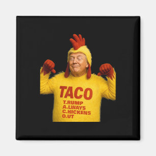 Trump Taco Trump Always Chickens Out  Magnet