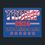 Trump Take America Back Holiday Postcard<br><div class="desc">Trump 2024 Take America Back</div>
