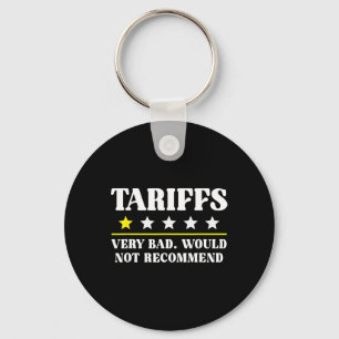 Trump Tariff Usa Would Not Recommend Tariffs Funny Keychain
