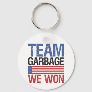 Trump - Team Garbage We Won Keychain