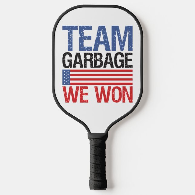 Trump - Team Garbage We Won Pickleball Paddle (Front)