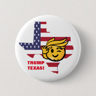 TRUMP TEXAS 2 INCH ROUND BUTTON