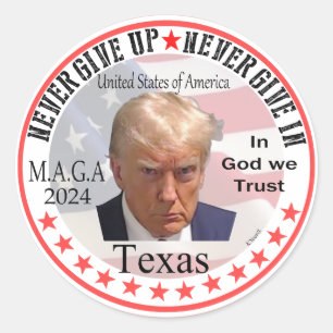 Trump/Texas Classic Round Sticker