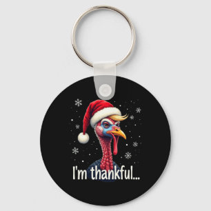 Trump Thanksgiving Christmasi'm Thankful Trump Won Keychain