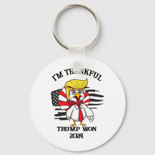 Trump Thanksgiving I'm Thankful Trump Won 1  Keychain