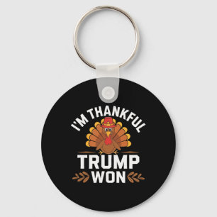 Trump Thanksgiving Shirt I'm Thankful Trump Won 1 Keychain
