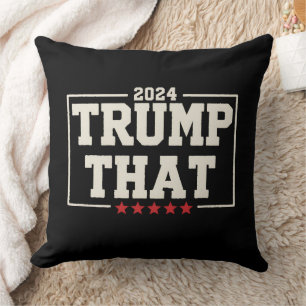 Trump That 2024 47th US President Vintage Throw Pillow