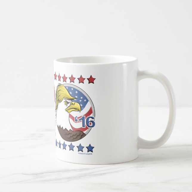 Trump This 2016 Not So Bald Eagle Coffee Mug (Right)