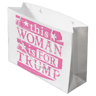 Trump   this Woman is for Trump Election Gear Large Gift Bag